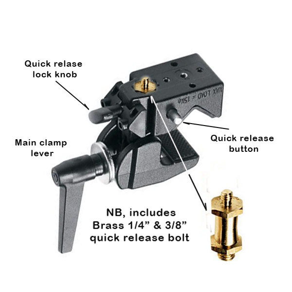 Bresser Super-Clamp for GEM counterbalance shafts